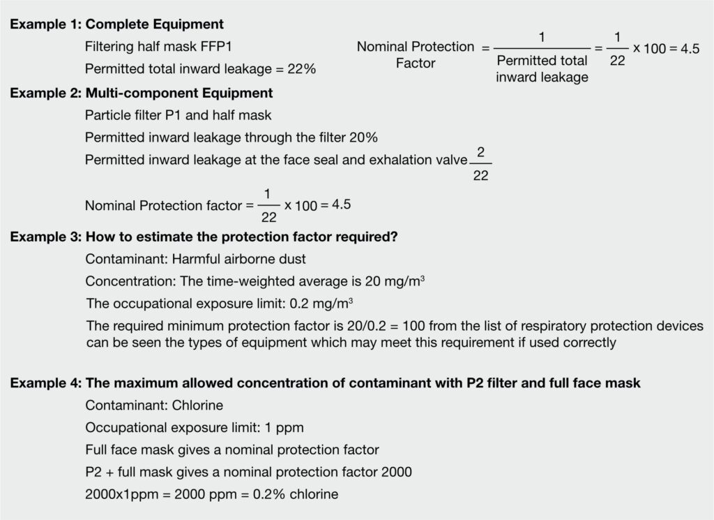 1. How to calculate protection factor ? 1 Example